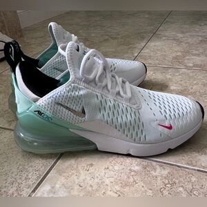Nike Air Max 270 Women’s White Mint Athletic Shoes